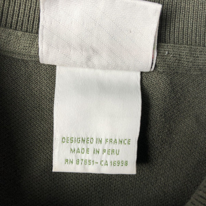 Lacoste Designed in France Short Sleeve Polo Shirt, Size 5, Men's Size L cotton green type Vintage Second Hand