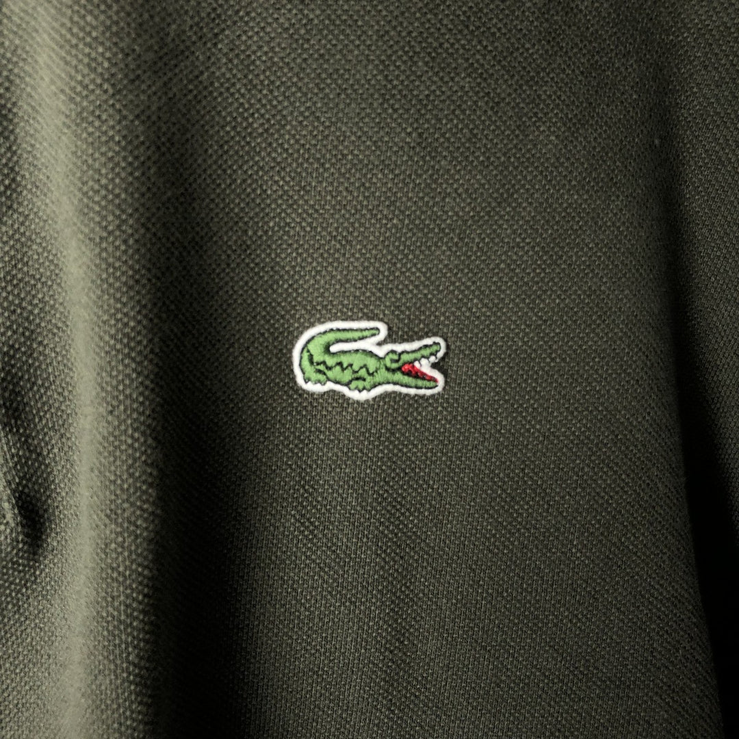 Lacoste Designed in France Short Sleeve Polo Shirt, Size 5, Men's Size L cotton green type Vintage Second Hand