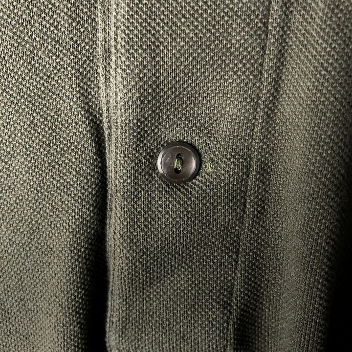 Lacoste Designed in France Short Sleeve Polo Shirt, Size 5, Men's Size L cotton green type Vintage Second Hand