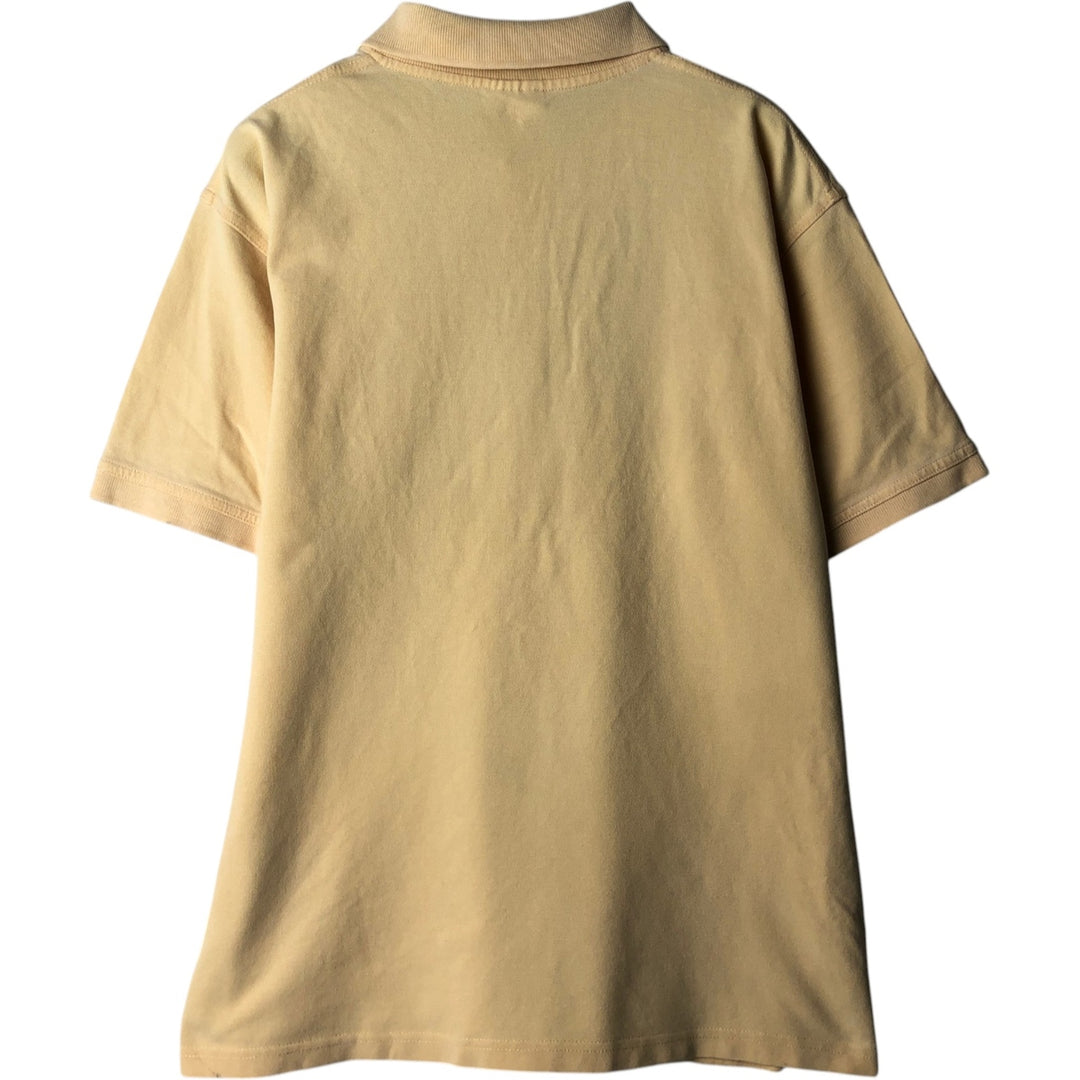 Lacoste short sleeve polo shirt, men's XL size unclear unbleached Vintage Second Hand