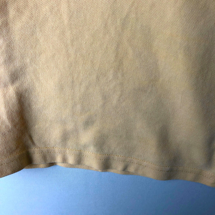 Lacoste short sleeve polo shirt, men's XL size unclear unbleached Vintage Second Hand