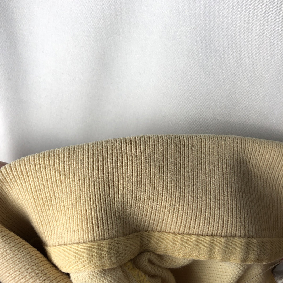 Lacoste short sleeve polo shirt, men's XL size unclear unbleached Vintage Second Hand