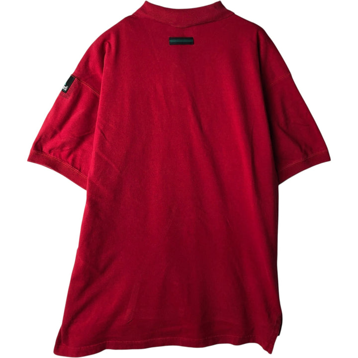Adidas EQUIPMENT short-sleeved polo shirt, men's size L (approx.) unclear red type Vintage Second Hand