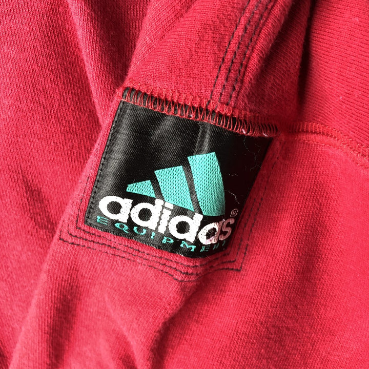 Adidas EQUIPMENT short-sleeved polo shirt, men's size L (approx.) unclear red type Vintage Second Hand
