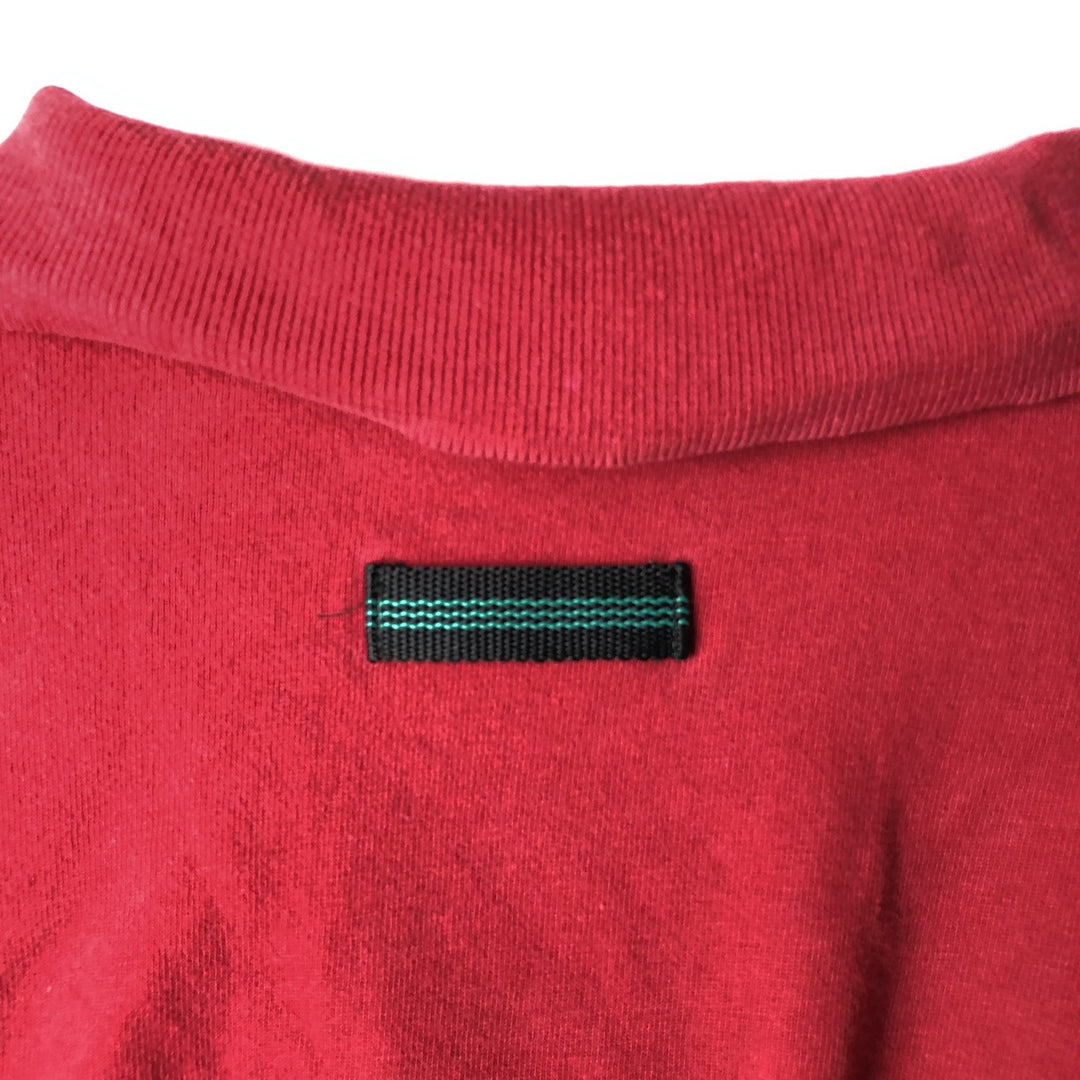 Adidas EQUIPMENT short-sleeved polo shirt, men's size L (approx.) unclear red type Vintage Second Hand