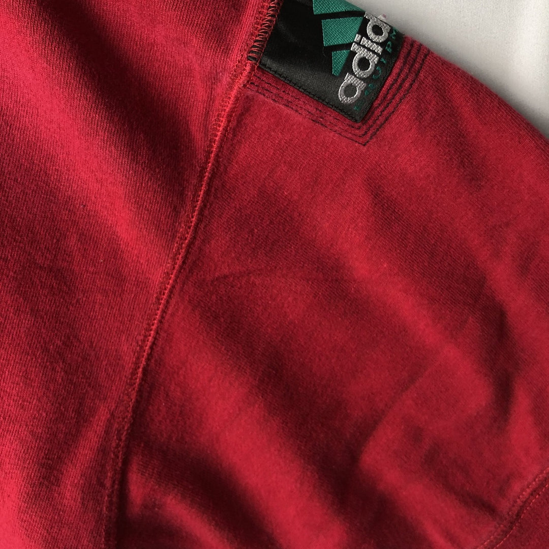 Adidas EQUIPMENT short-sleeved polo shirt, men's size L (approx.) unclear red type Vintage Second Hand