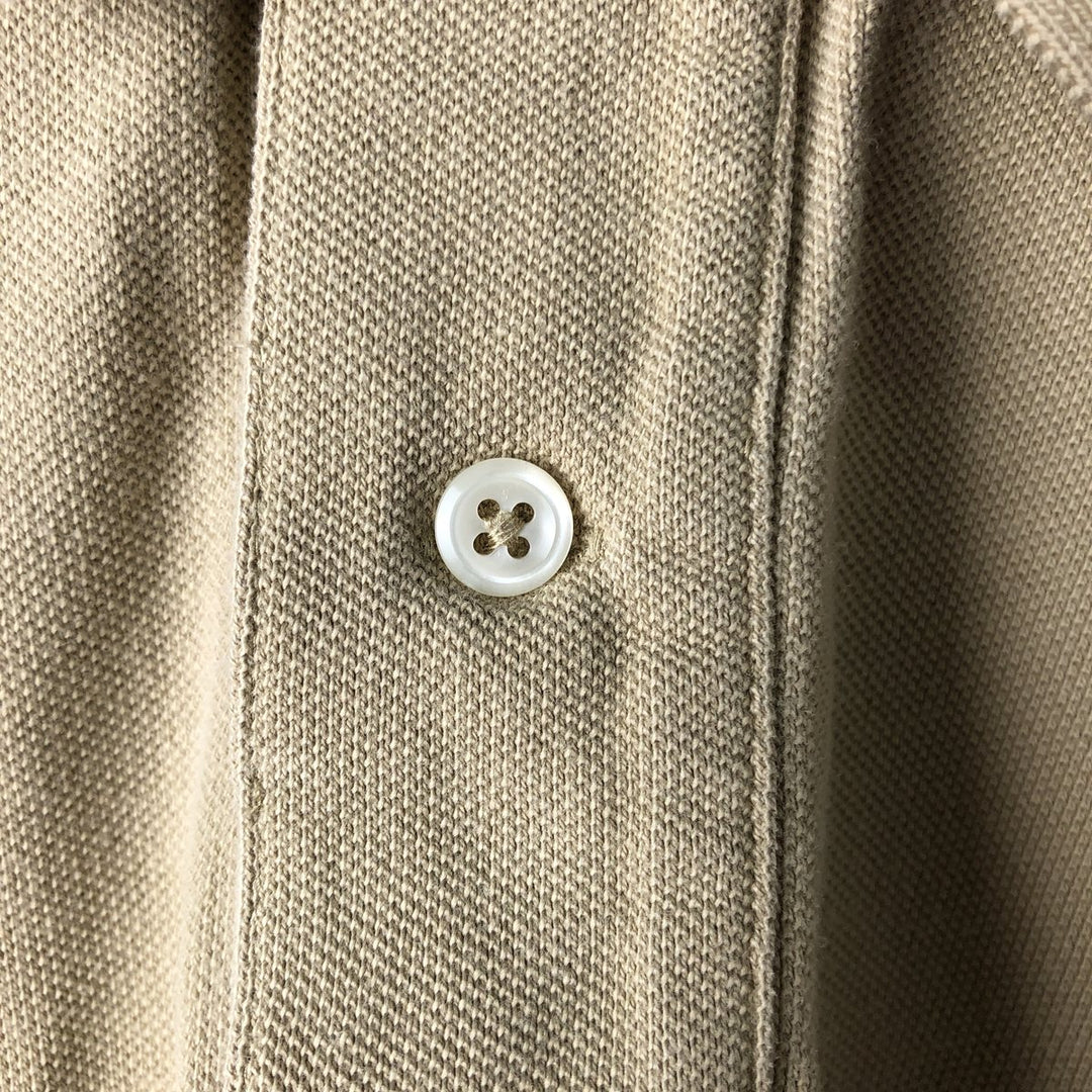 Ralph Lauren POLO by Ralph Lauren short sleeve polo shirt, men's XL size cotton Beige type Vintage Second Hand