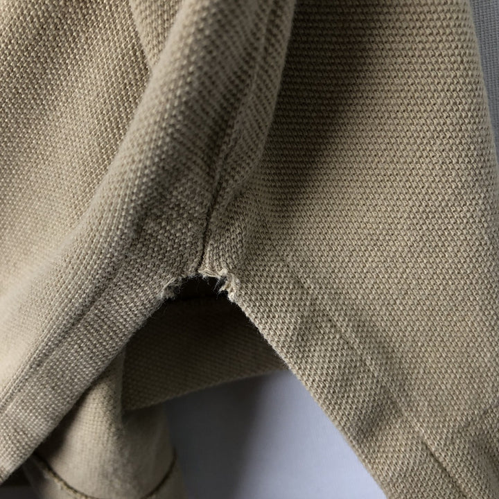 Ralph Lauren POLO by Ralph Lauren short sleeve polo shirt, men's XL size cotton Beige type Vintage Second Hand