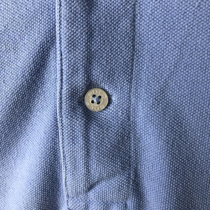 Ralph Lauren POLO GOLF Short Sleeve Polo Shirt Men's XL cotton Blue type light blue Vintage Second Hand