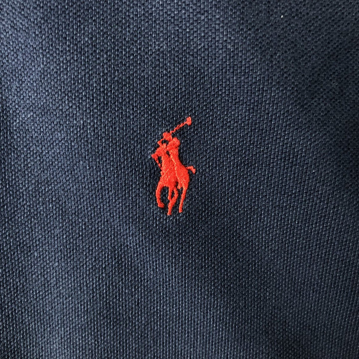Ralph Lauren POLO by Ralph Lauren short sleeve polo shirt, men's size L cotton navy blue type Vintage Second Hand