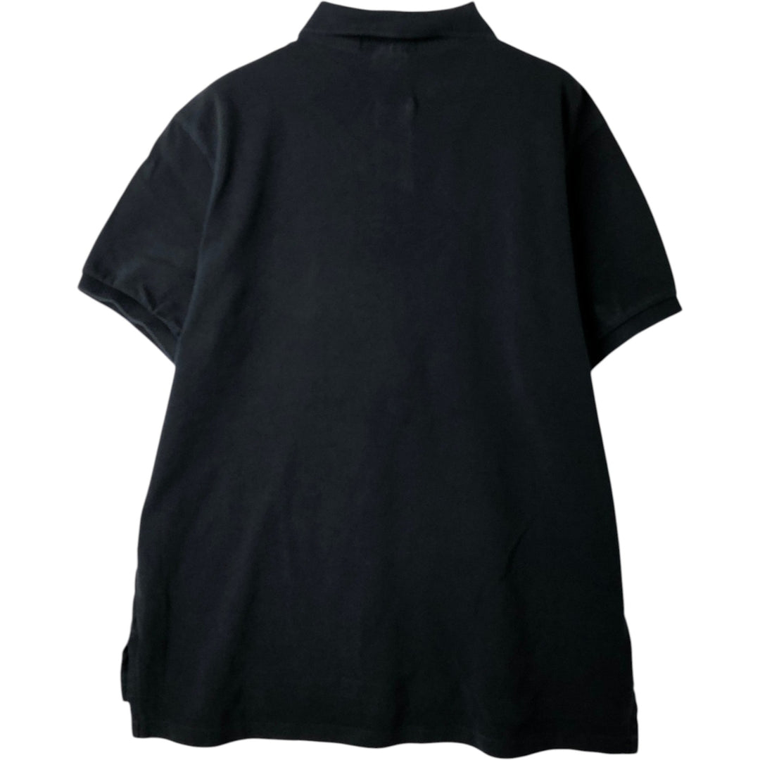 Ralph Lauren POLO by Ralph Lauren short sleeve polo shirt, men's XL size cotton black type Vintage Second Hand