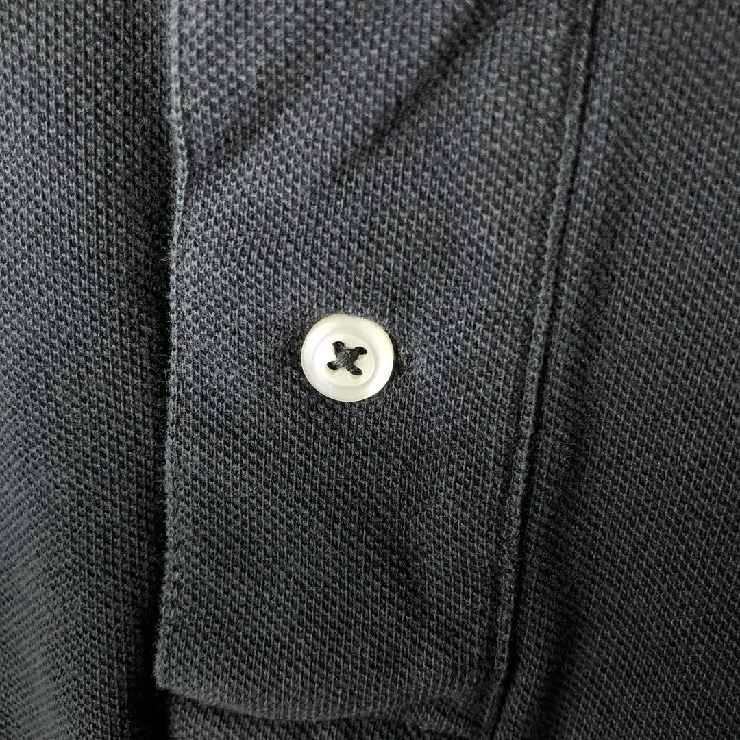 Ralph Lauren POLO by Ralph Lauren short sleeve polo shirt, men's XL size cotton black type Vintage Second Hand