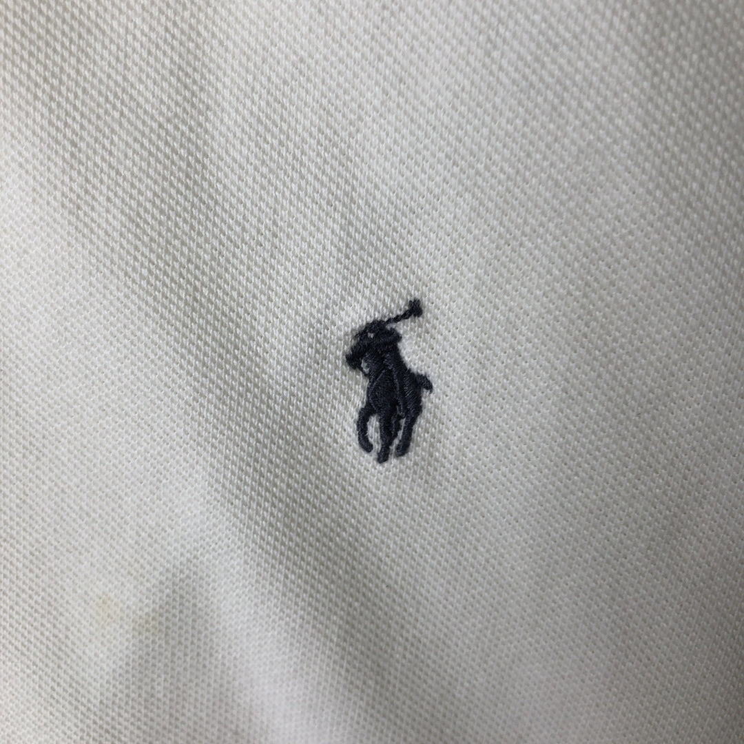 Ralph Lauren POLO by Ralph Lauren short sleeve polo shirt, men's size L cotton unbleached Vintage Second Hand