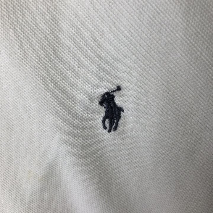 Ralph Lauren POLO by Ralph Lauren short sleeve polo shirt, men's size L cotton unbleached Vintage Second Hand