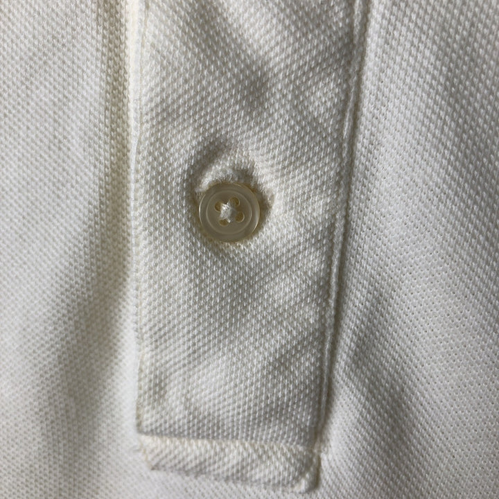 Ralph Lauren POLO by Ralph Lauren short sleeve polo shirt, men's size L cotton unbleached Vintage Second Hand