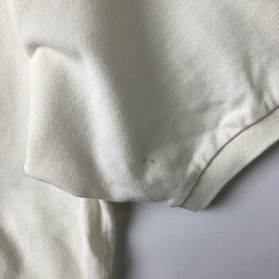 Ralph Lauren POLO by Ralph Lauren short sleeve polo shirt, men's size L cotton unbleached Vintage Second Hand