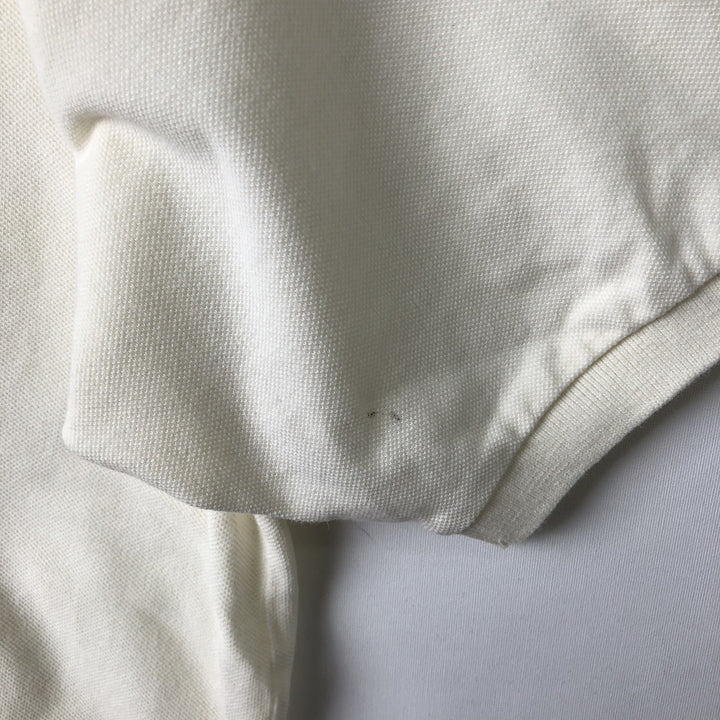 Ralph Lauren POLO by Ralph Lauren short sleeve polo shirt, men's size L cotton unbleached Vintage Second Hand