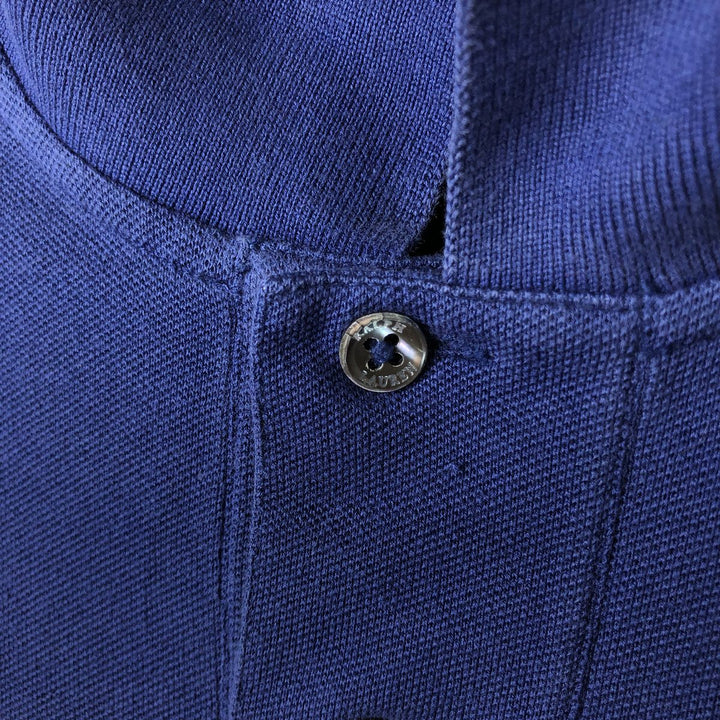 Ralph Lauren POLO by Ralph Lauren CUSTOM FIT short sleeve polo shirt, men's size L Pima Cotton blue type Vintage Second Hand