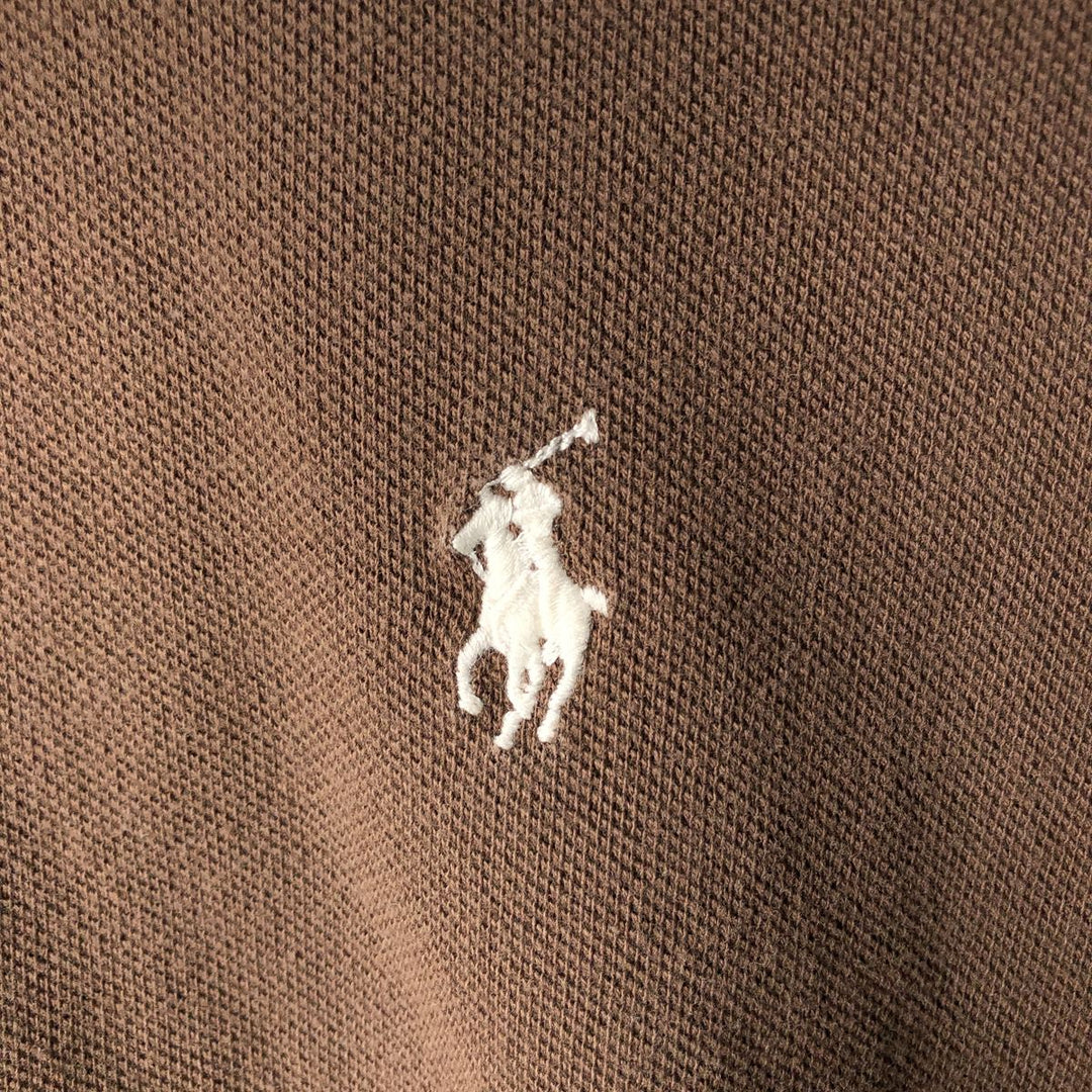 Ralph Lauren POLO by Ralph Lauren short sleeve polo shirt, men's XL size cotton brown type Vintage Second Hand
