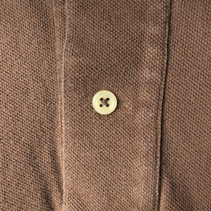 Ralph Lauren POLO by Ralph Lauren short sleeve polo shirt, men's XL size cotton brown type Vintage Second Hand