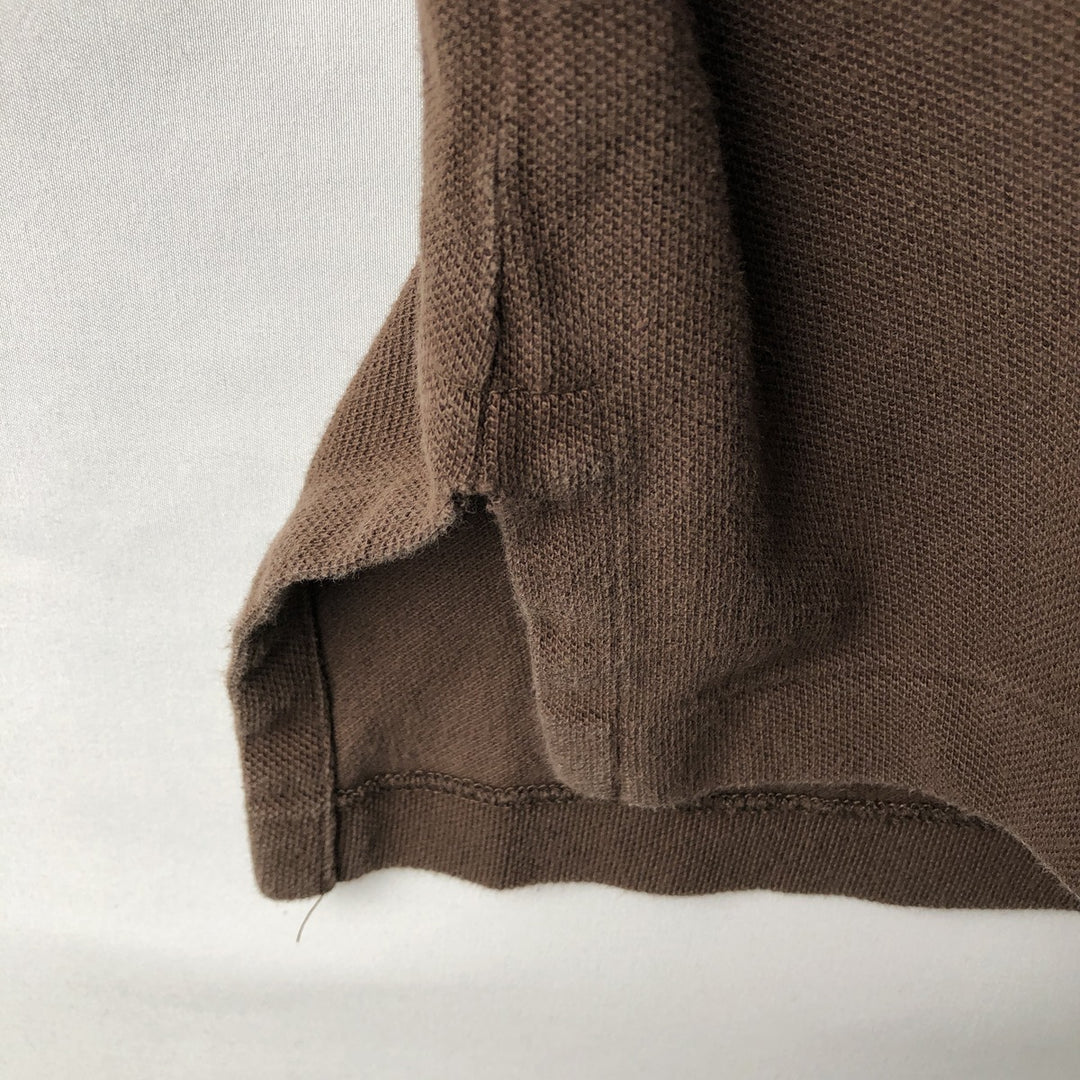 Ralph Lauren POLO by Ralph Lauren short sleeve polo shirt, men's XL size cotton brown type Vintage Second Hand