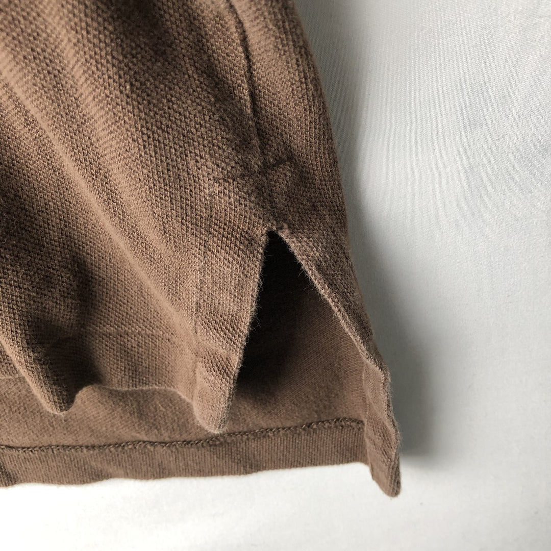 Ralph Lauren POLO by Ralph Lauren short sleeve polo shirt, men's XL size cotton brown type Vintage Second Hand