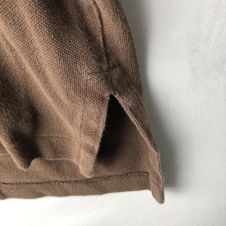 Ralph Lauren POLO by Ralph Lauren short sleeve polo shirt, men's XL size cotton brown type Vintage Second Hand