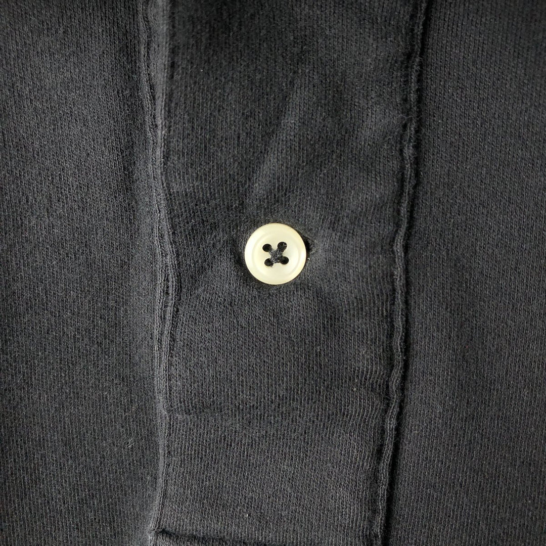 Ralph Lauren POLO by Ralph Lauren short sleeve polo shirt, men's size L cotton black type Vintage Second Hand