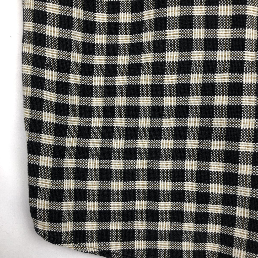 90'S Alaska ALASKA Long-Sleeve Light Flannel Check Shirt, Men's Size L (approx.), Vintage cotton Khaki type Vintage Second Hand