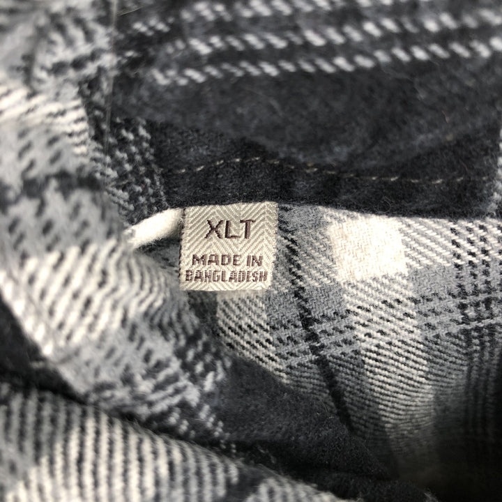 JACHS Ombre Check Long-Sleeve Flannel Check Shirt, Men's Size XL (approx.) cotton black type Vintage Second Hand