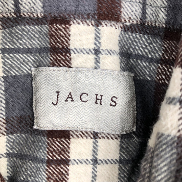 JACHS Flannel Check Shirt, Men's Size XL cotton gray type Vintage Second Hand