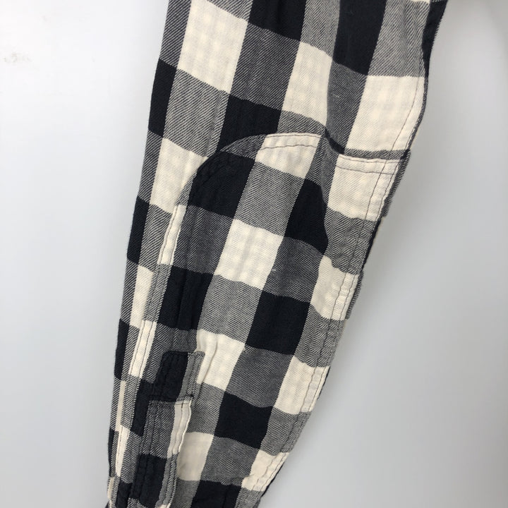 Ralph Lauren POLO RALPH LAUREN Long-Sleeve Light Flannel Check Shirt, Men's Size S (approx.) cotton pale white type Vintage Second Hand
