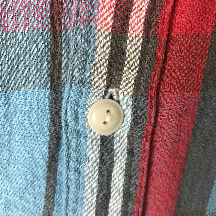 Ralph Lauren POLO RALPH LAUREN long-sleeved flannel check shirt, men's size S cotton Blue type light blue Vintage Second Hand