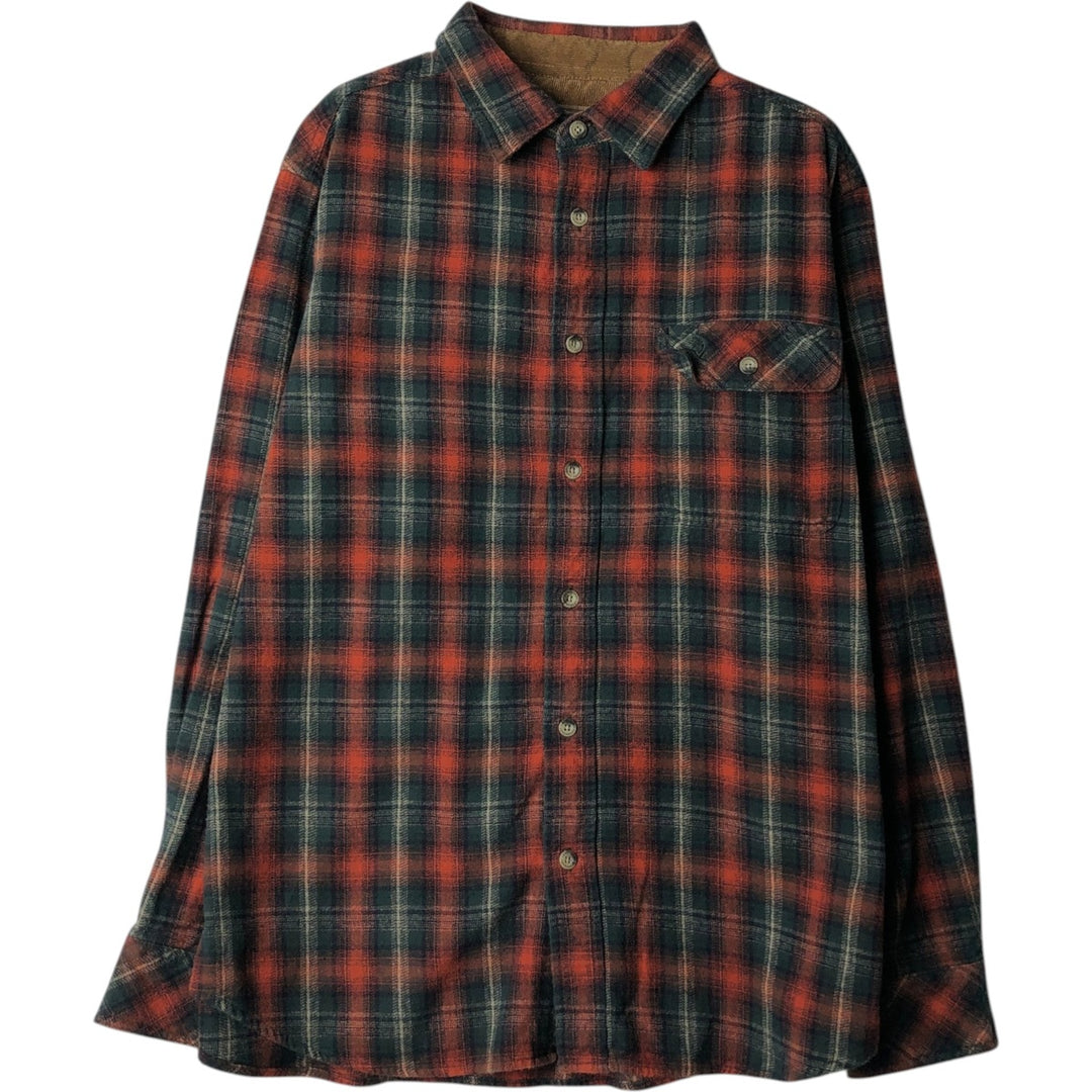 Legendary Whitetails Flannel Check Shirt, Men's Size L (approx.) cotton red type Vintage Second Hand