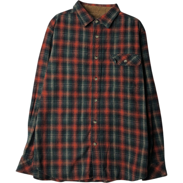 Legendary Whitetails Flannel Check Shirt, Men's Size L (approx.) cotton red type Vintage Second Hand