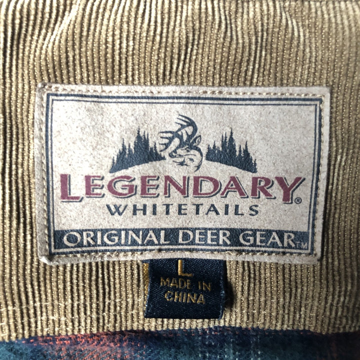 Legendary Whitetails Flannel Check Shirt, Men's Size L (approx.) cotton red type Vintage Second Hand