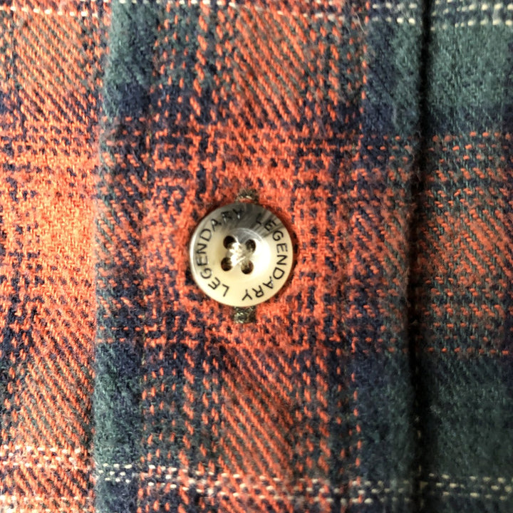 Legendary Whitetails Flannel Check Shirt, Men's Size L (approx.) cotton red type Vintage Second Hand