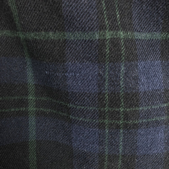 The North Face Men's Long Sleeve Flannel Check Shirt, Size L cotton navy blue type Vintage Second Hand