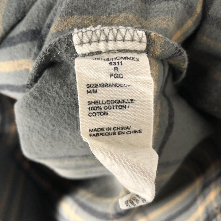 Woolrich long-sleeved button-down flannel check shirt, men's size M (approx.) cotton green type Vintage Second Hand