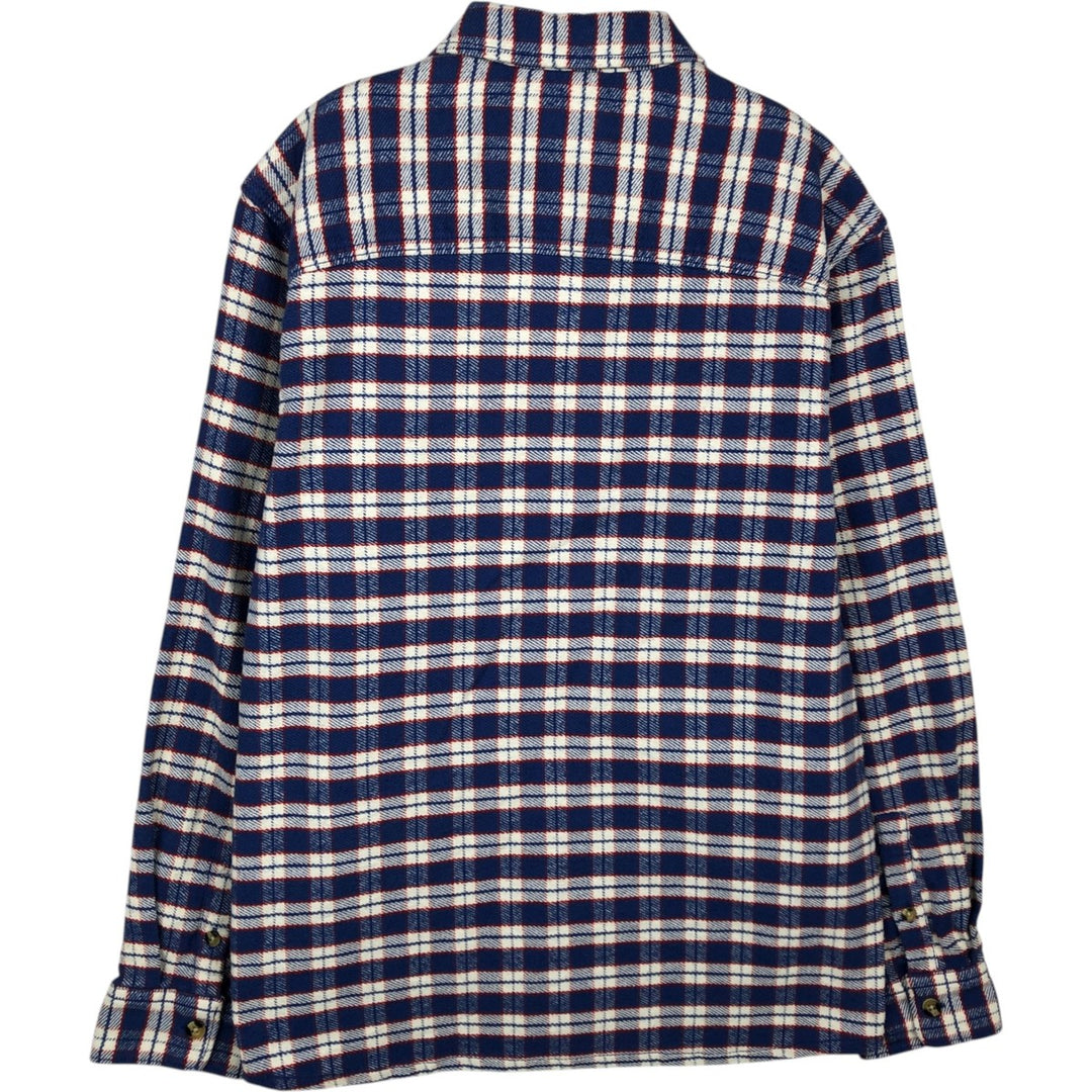 Lee Long-Sleeve Flannel Check Shirt, Men's Size S (approx.) unclear blue type Vintage Second Hand