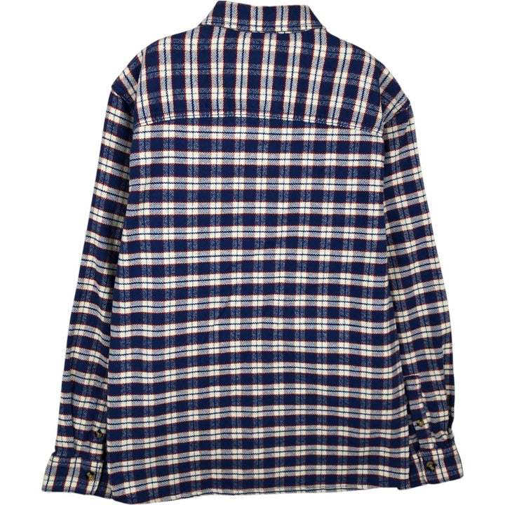 Lee Long-Sleeve Flannel Check Shirt, Men's Size S (approx.) unclear blue type Vintage Second Hand