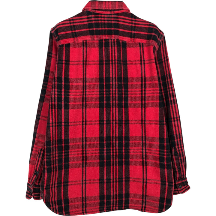 GAP STANDARD FIT Long-Sleeve Flannel Check Shirt, Men's Size M (approx.) cotton red type Vintage Second Hand