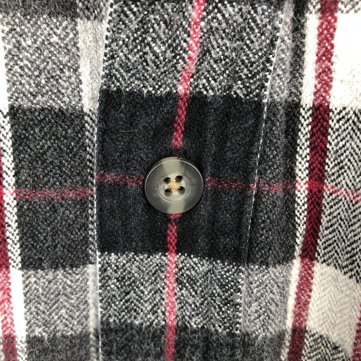 Carhartt ORIGINAL FIT long sleeve heavy flannel check shirt, men's XL size cotton gray type Vintage Second Hand