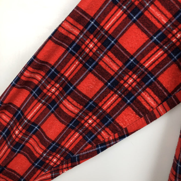 80s-90'S Dickies Long-Sleeve Flannel Check Shirt, Men's Size L (Equivalent), Vintage cotton red type Vintage Second Hand