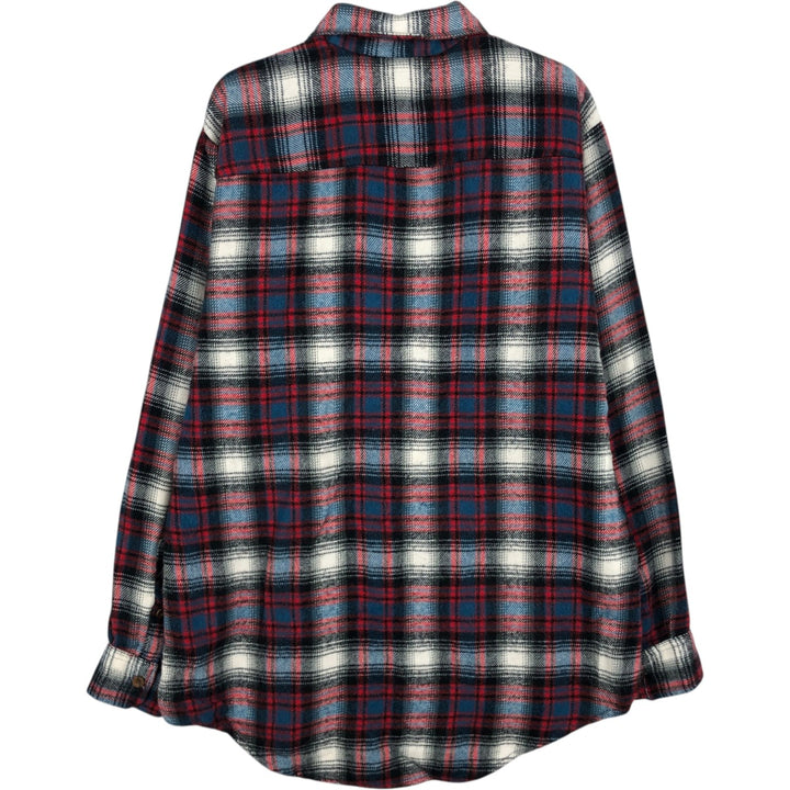 90s-00'S St. John's Bay flannel check shirt, men's size L equivalent, vintage. unclear black type Vintage Second Hand
