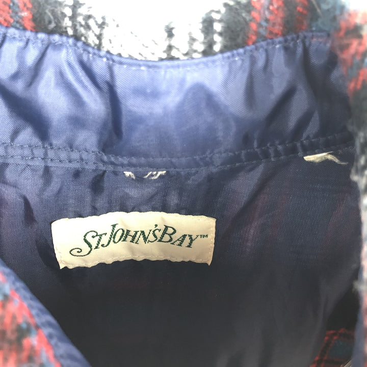 90s-00'S St. John's Bay flannel check shirt, men's size L equivalent, vintage. unclear black type Vintage Second Hand