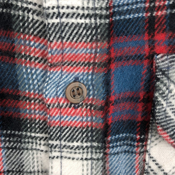 90s-00'S St. John's Bay flannel check shirt, men's size L equivalent, vintage. unclear black type Vintage Second Hand