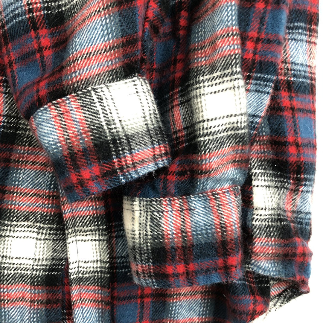 90s-00'S St. John's Bay flannel check shirt, men's size L equivalent, vintage. unclear black type Vintage Second Hand