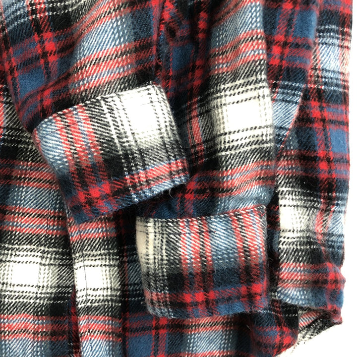 90s-00'S St. John's Bay flannel check shirt, men's size L equivalent, vintage. unclear black type Vintage Second Hand