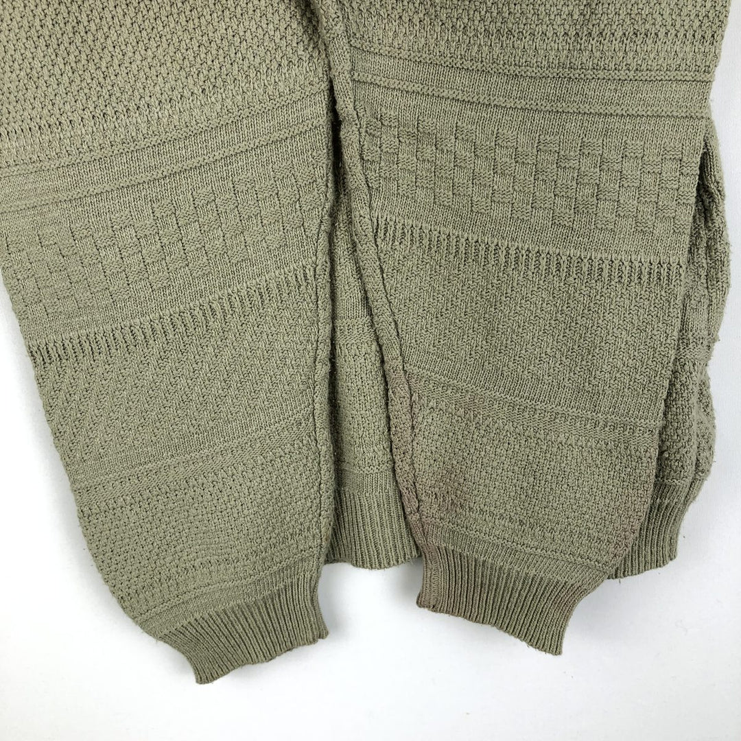 ARMAND THIERY Border Pattern Knit Sweater, Men's Size M (equivalent) unclear Khaki type beige Vintage Second Hand